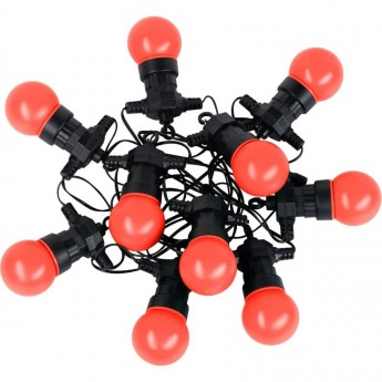 Гирлянда светодиодная GAUSS HOLIDAY БЕЛТ ЛАЙТ,10 ламп, 7,7 м, IP44, красный