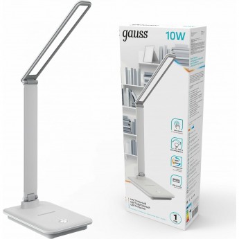 Светильник настольный GAUSS GTL202 550lm 170-265V белый USB LED 1/8/32