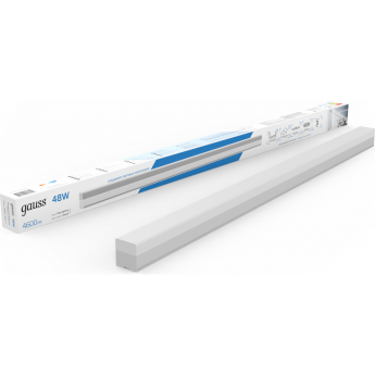 Светильник светодиодный матовый GAUSS IP40 1180*70*55мм 48W 4600Лм 6500K Shop Lighting белый 1/12
